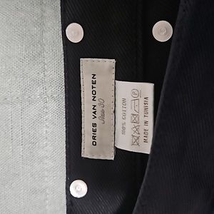 Dries van noten , blue pants